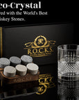 Whiskey Stones & Crystal Glass Gift Set - Reserve Tumbler (11.7oz)