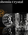 Crystal Whiskey Glasses - Set of 2 Monarch Glass Tumblers (11.5oz)