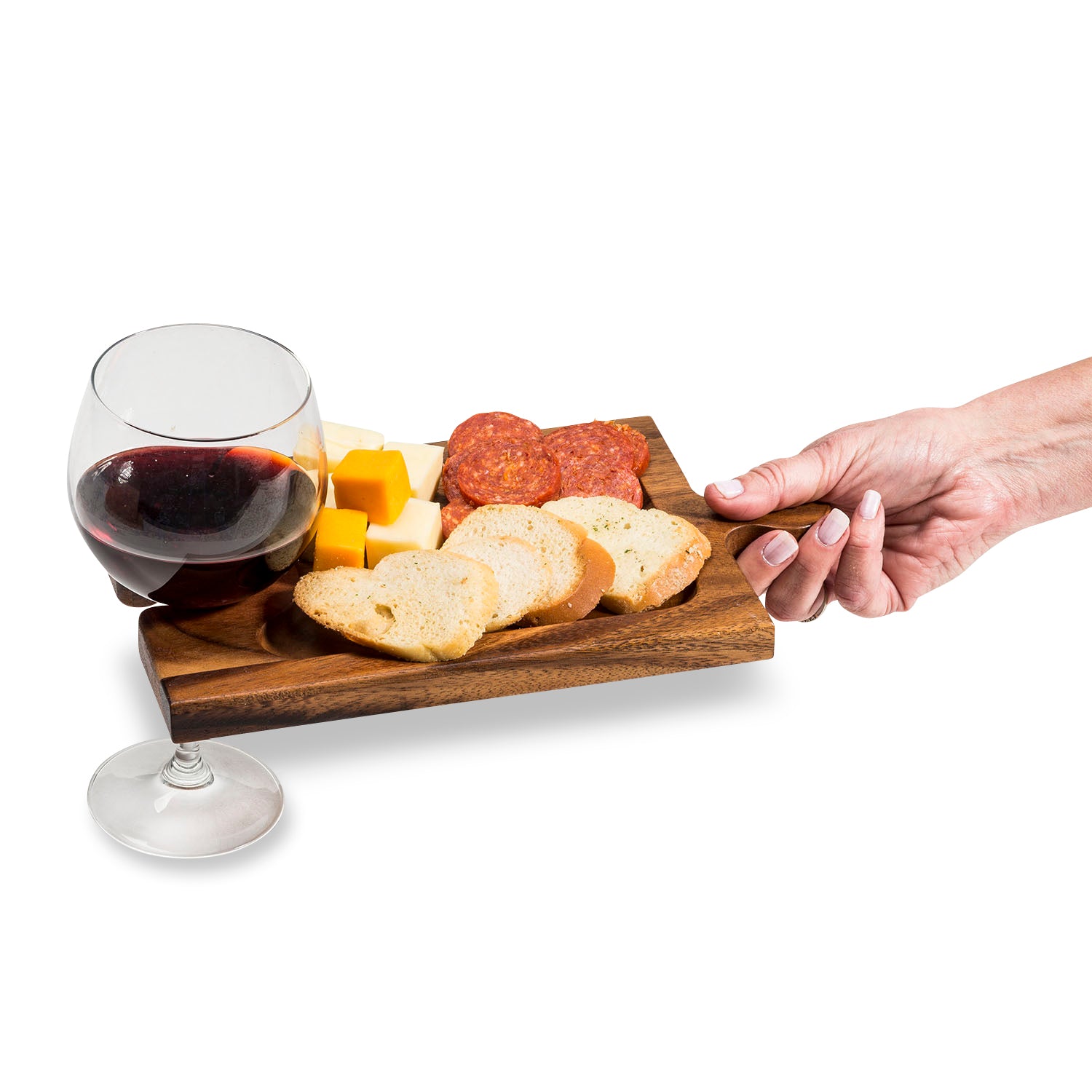 Charcuterie / Wine Glass Holder Interlocking Board